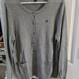 Gray Button-Up Women's Chase Cardigan